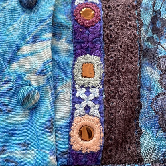 Free People lace trim spaghetti strap top - Picture 4 of 6